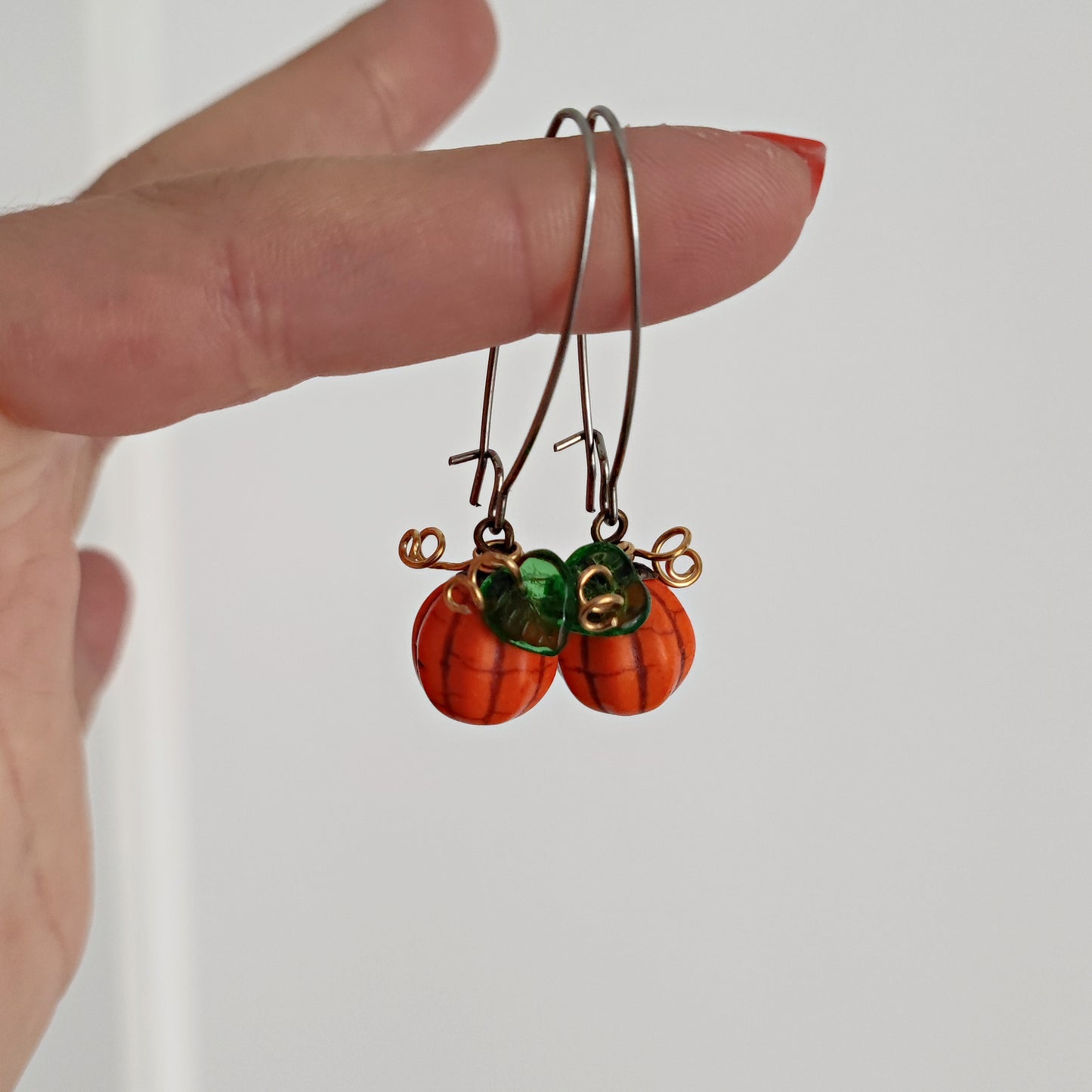 "Pumpkin Queen" earrings