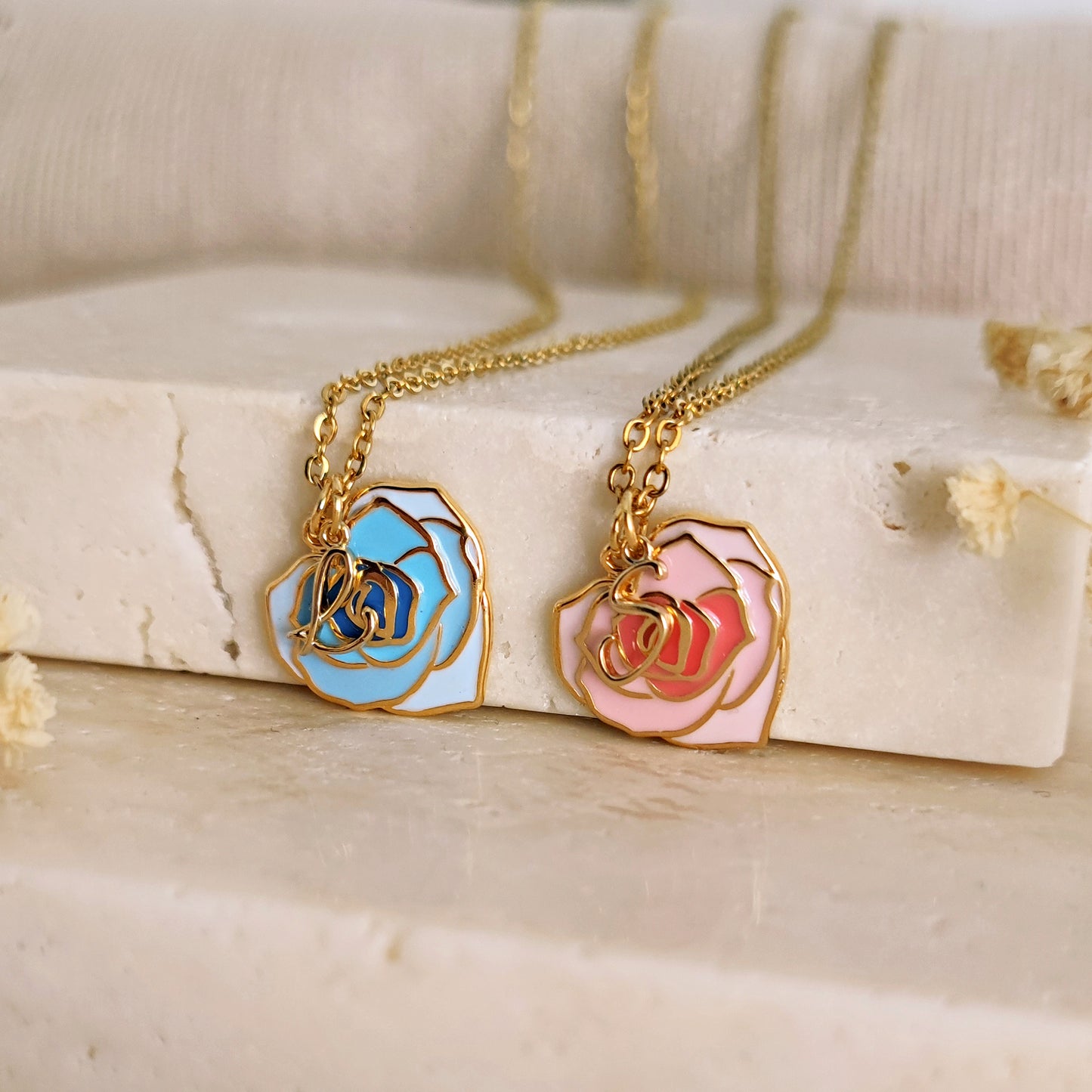 Collana "Bloom" con iniziale