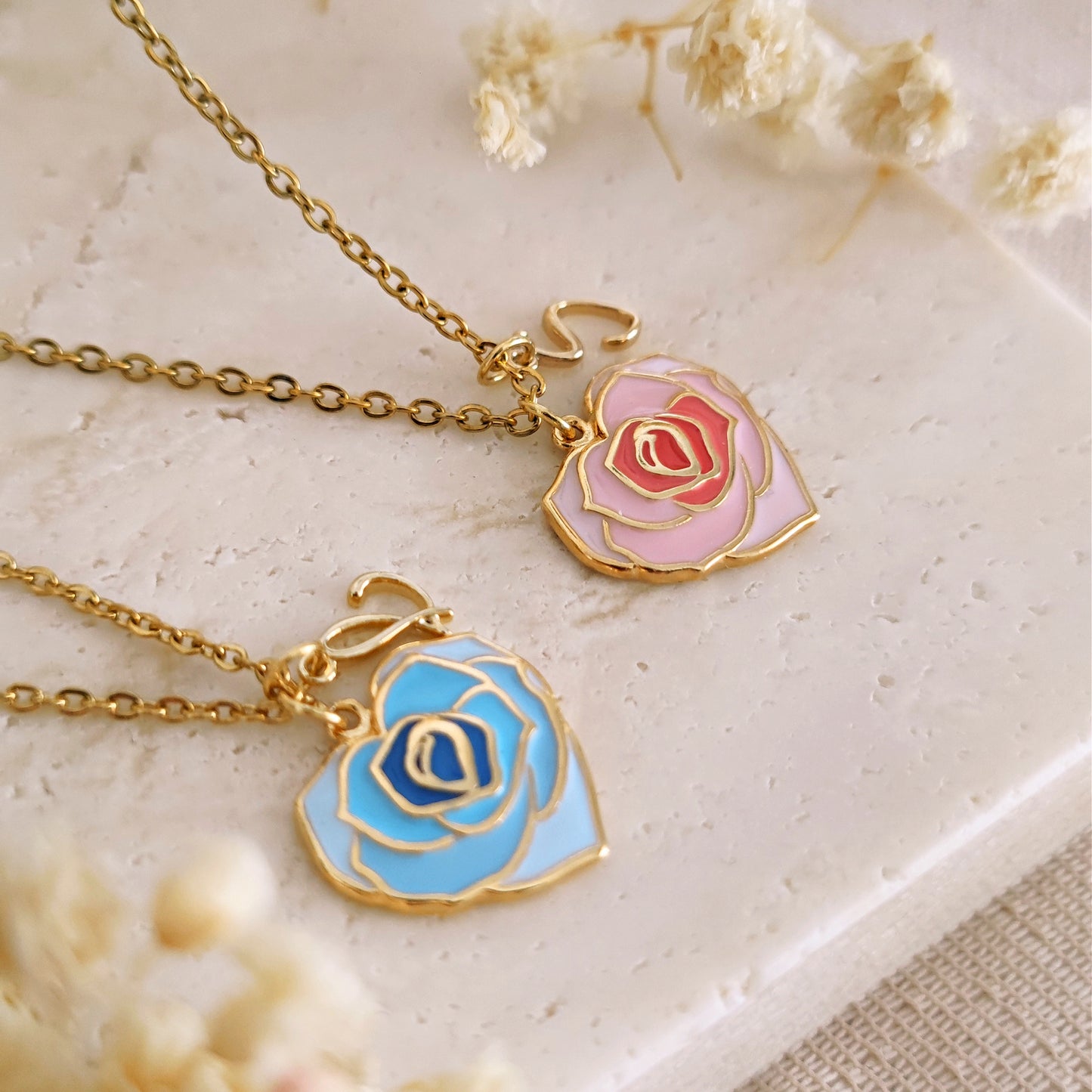 Collana "Bloom" con iniziale