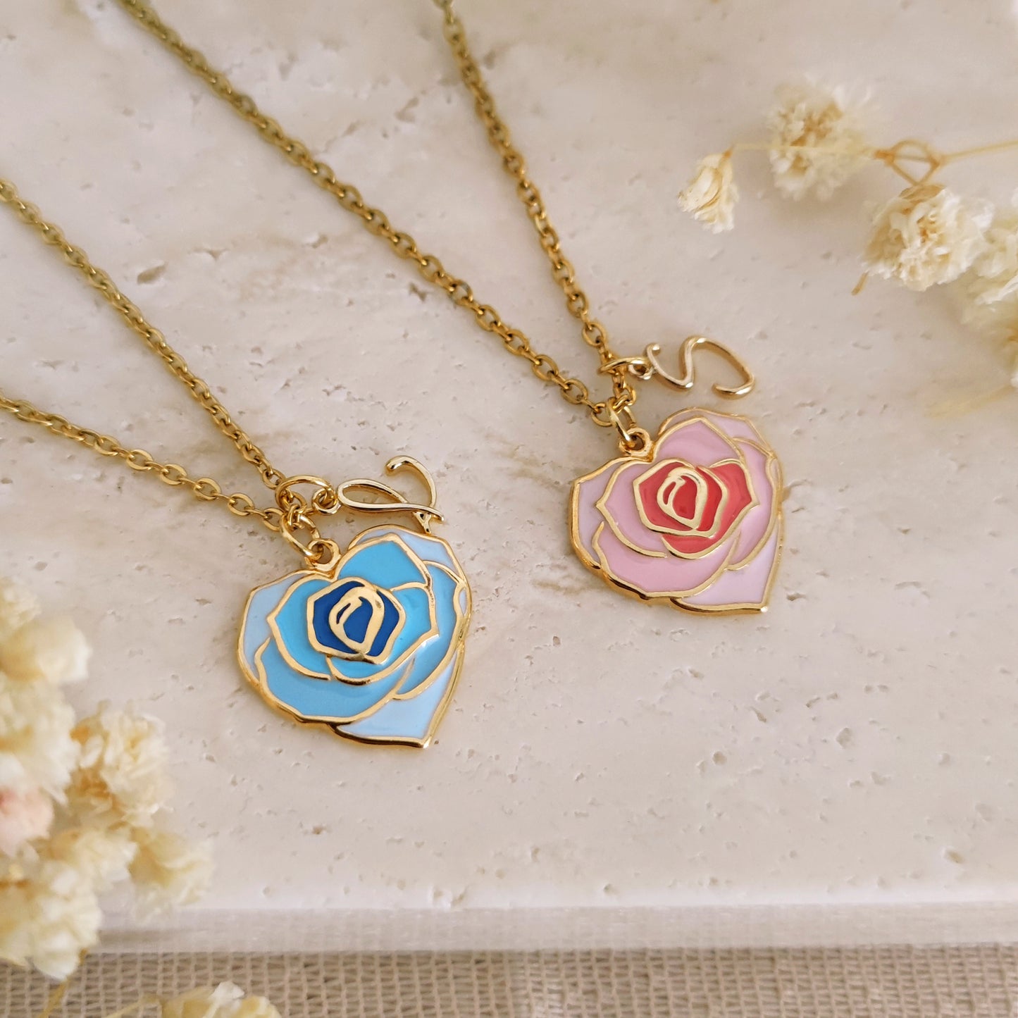 Collana "Bloom" con iniziale