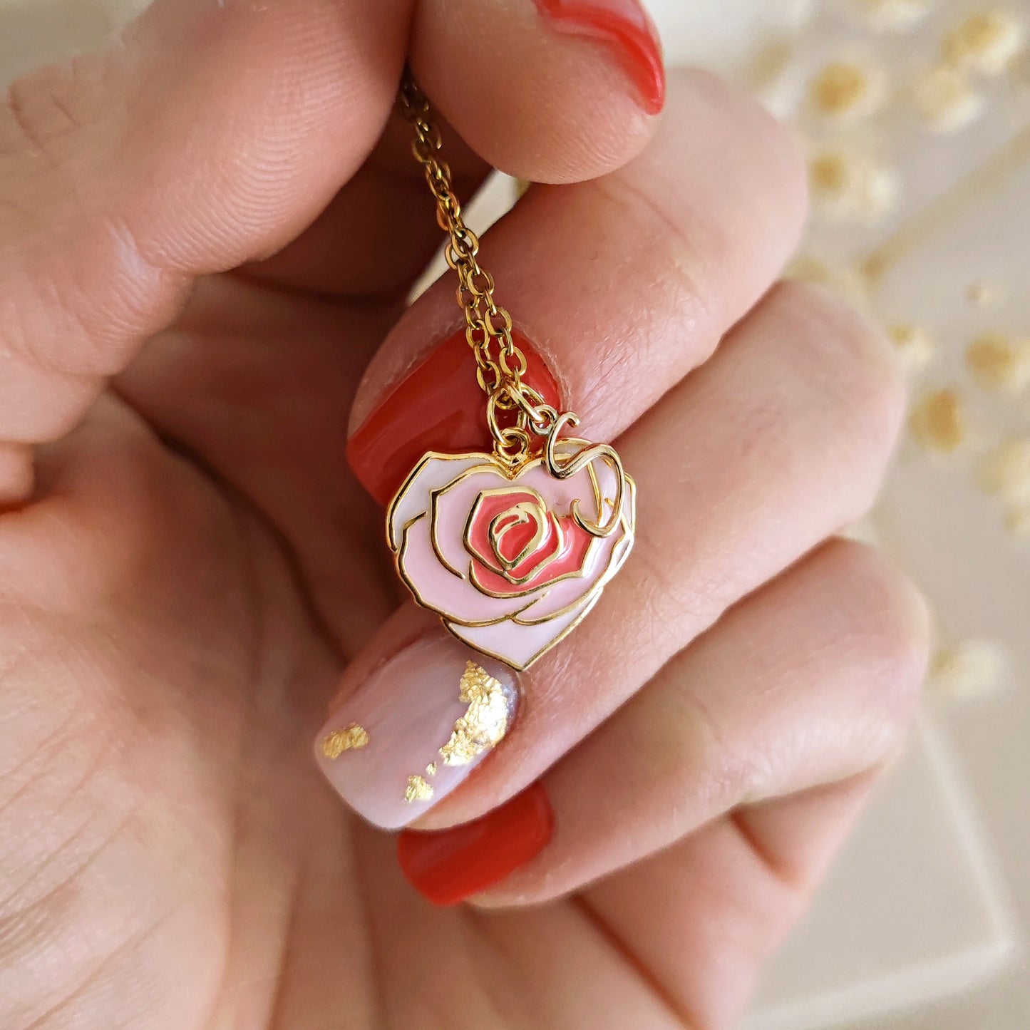Collana "Bloom" con iniziale