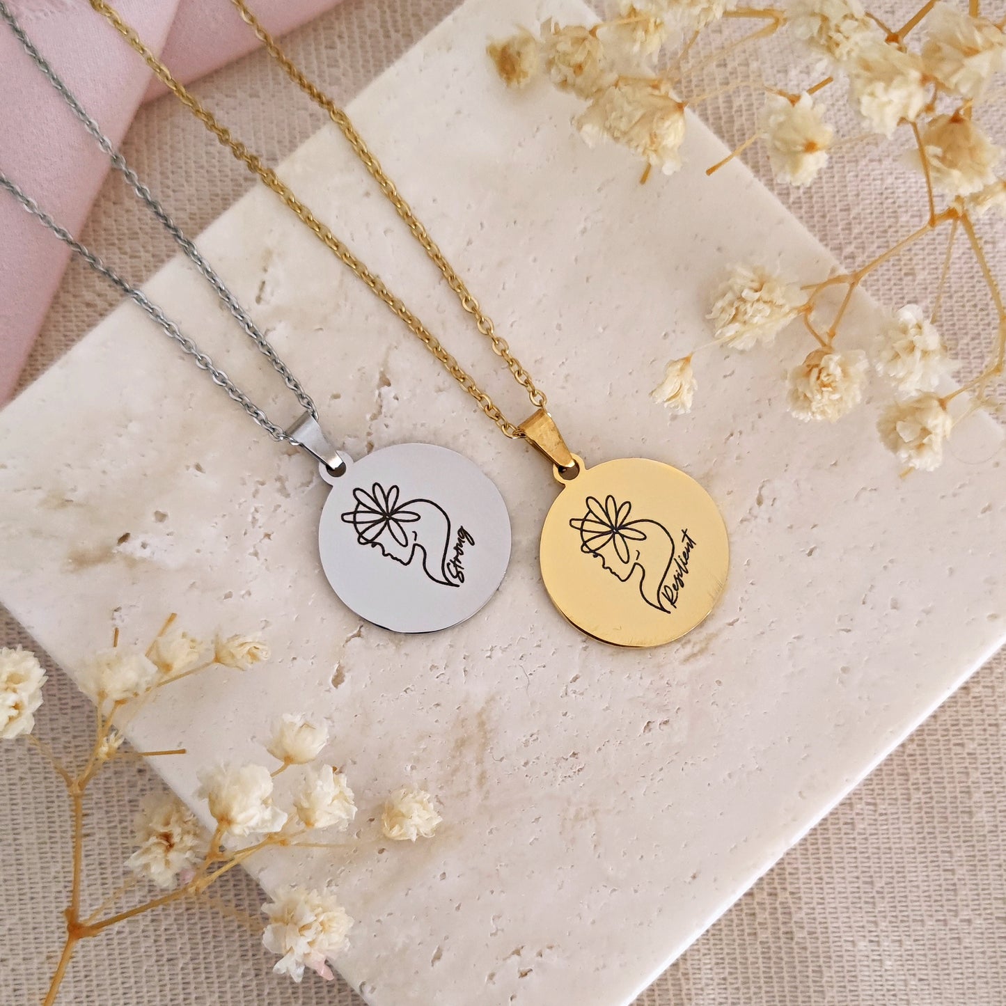 Collana "Eva" con incisione personalizzata Festa della Donna