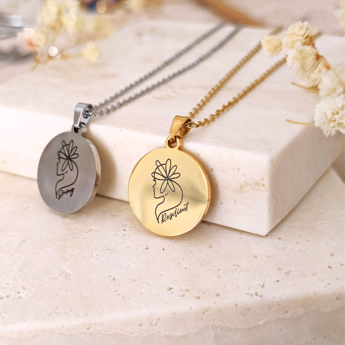 Collana "Eva" con incisione personalizzata Festa della Donna