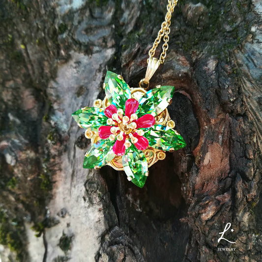 Anastasia ENGRAVED Necklace Together in Paris PERIDOT D