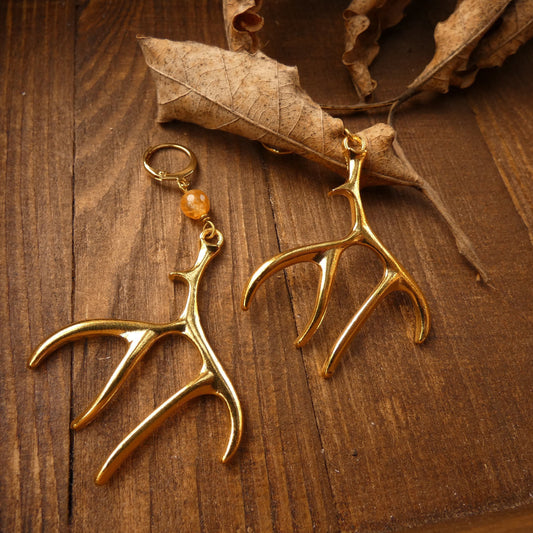 Spirit of the Forest Antler Earrings
