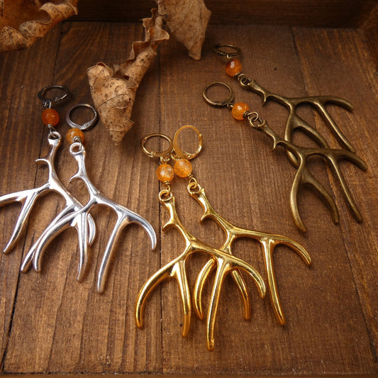 Spirit of the Forest Antler Earrings