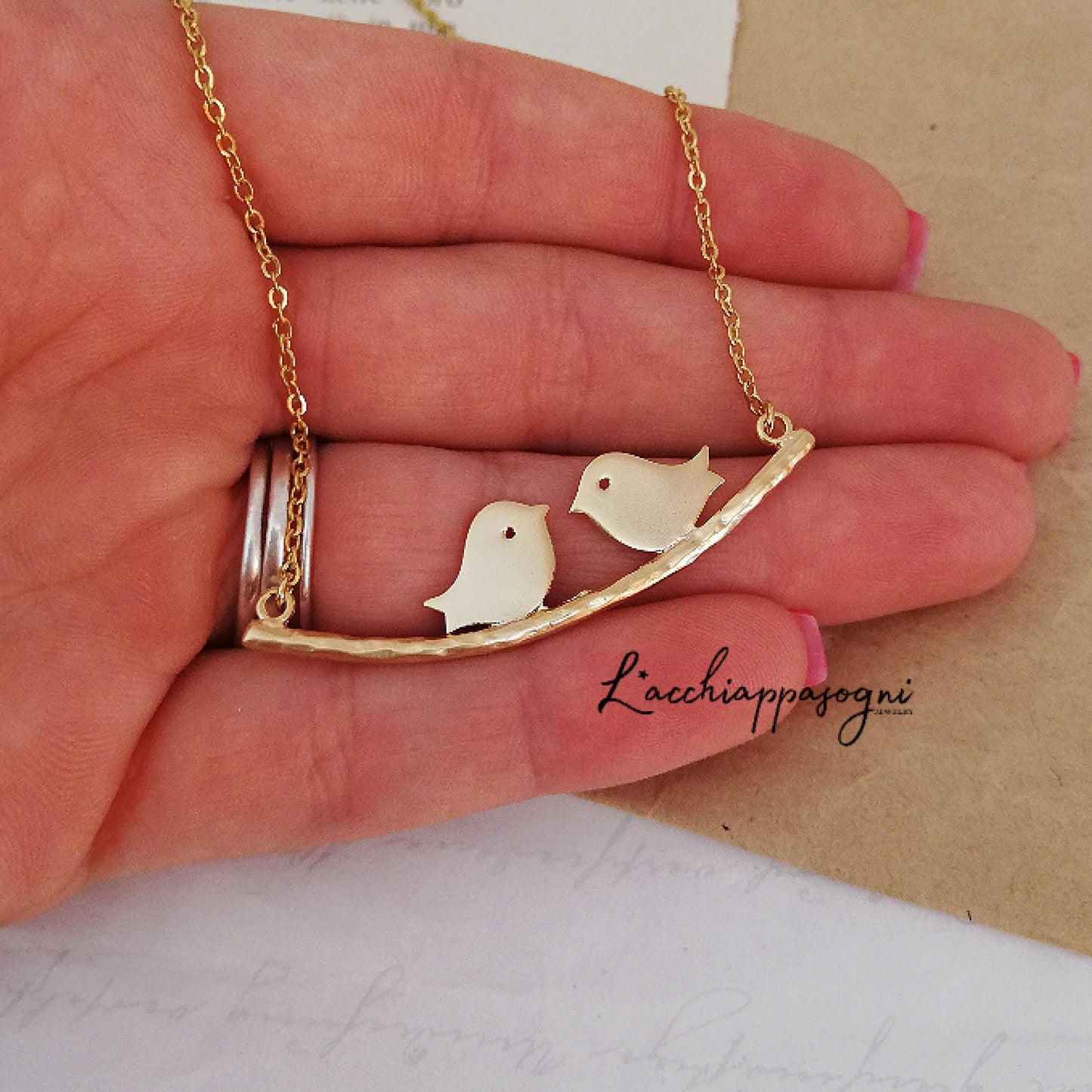 Birds on a Branch Necklace