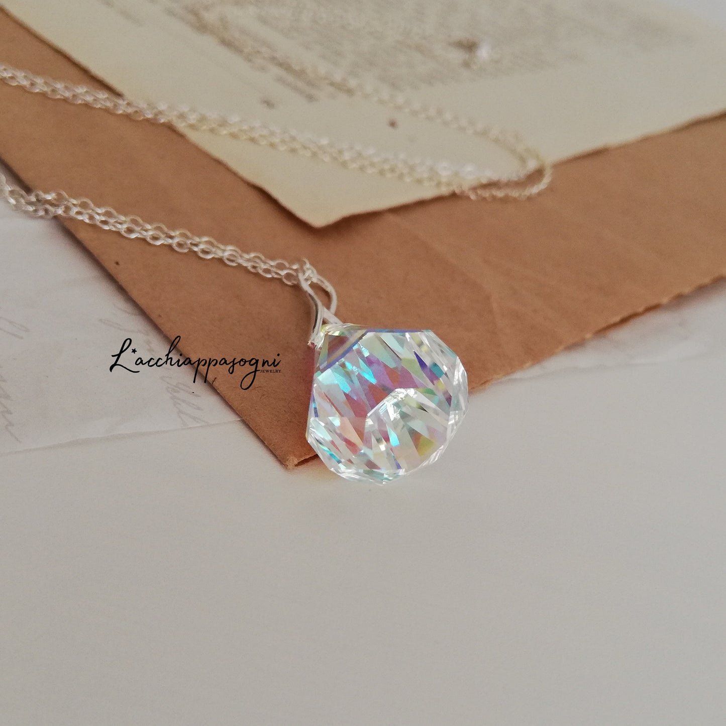 Sailor Moon Inspired Illusionary Silver Crystal Necklace