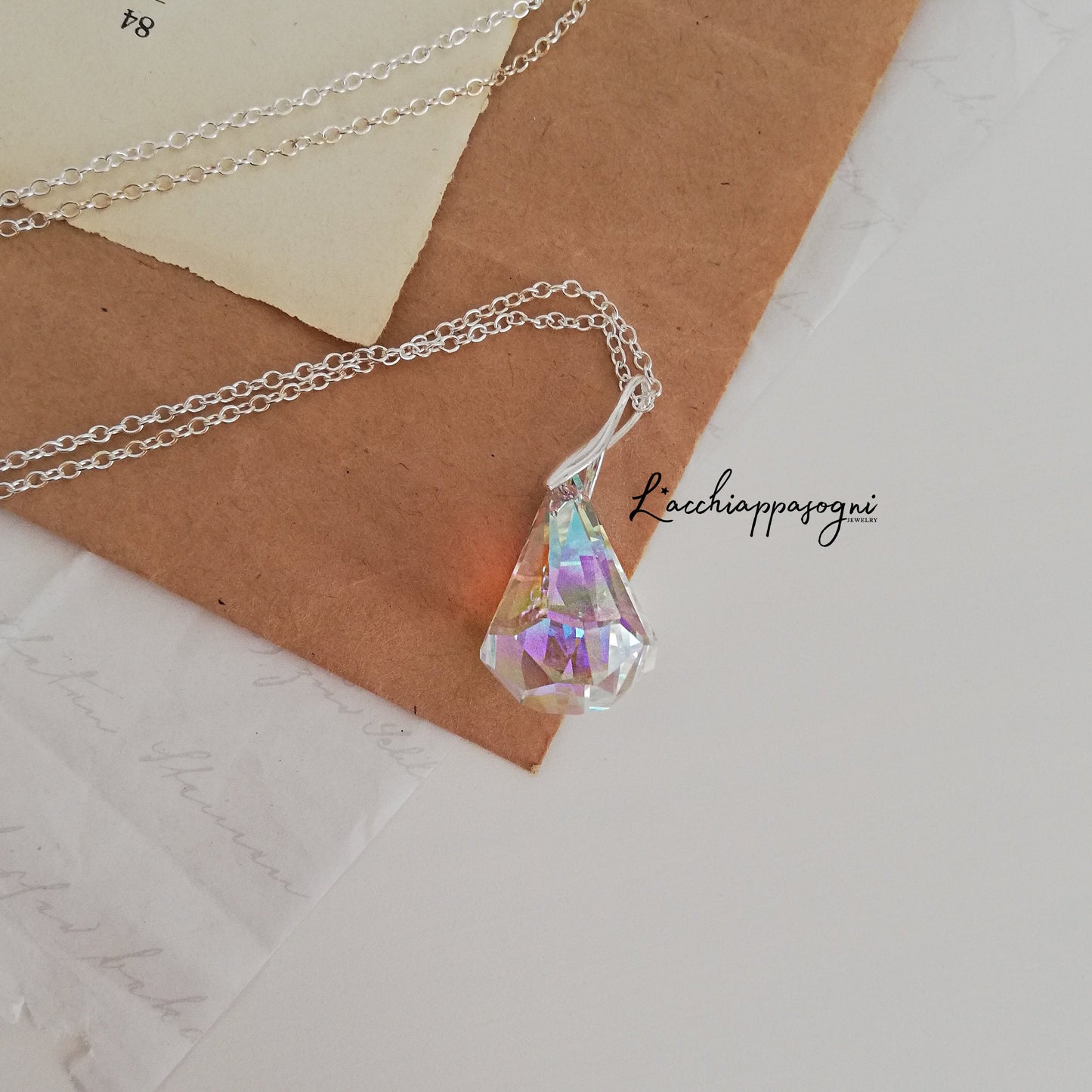 Sailor Moon Inspired Illusionary Silver Crystal Necklace