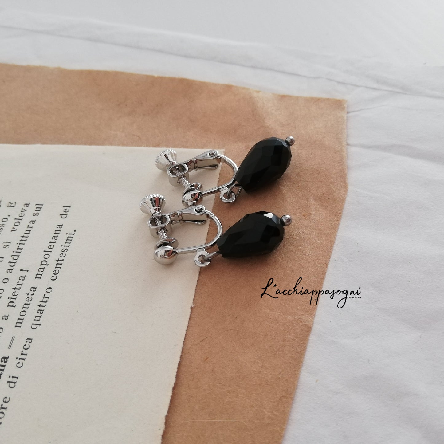 Captain Hook Pirate Teardrops Earrings