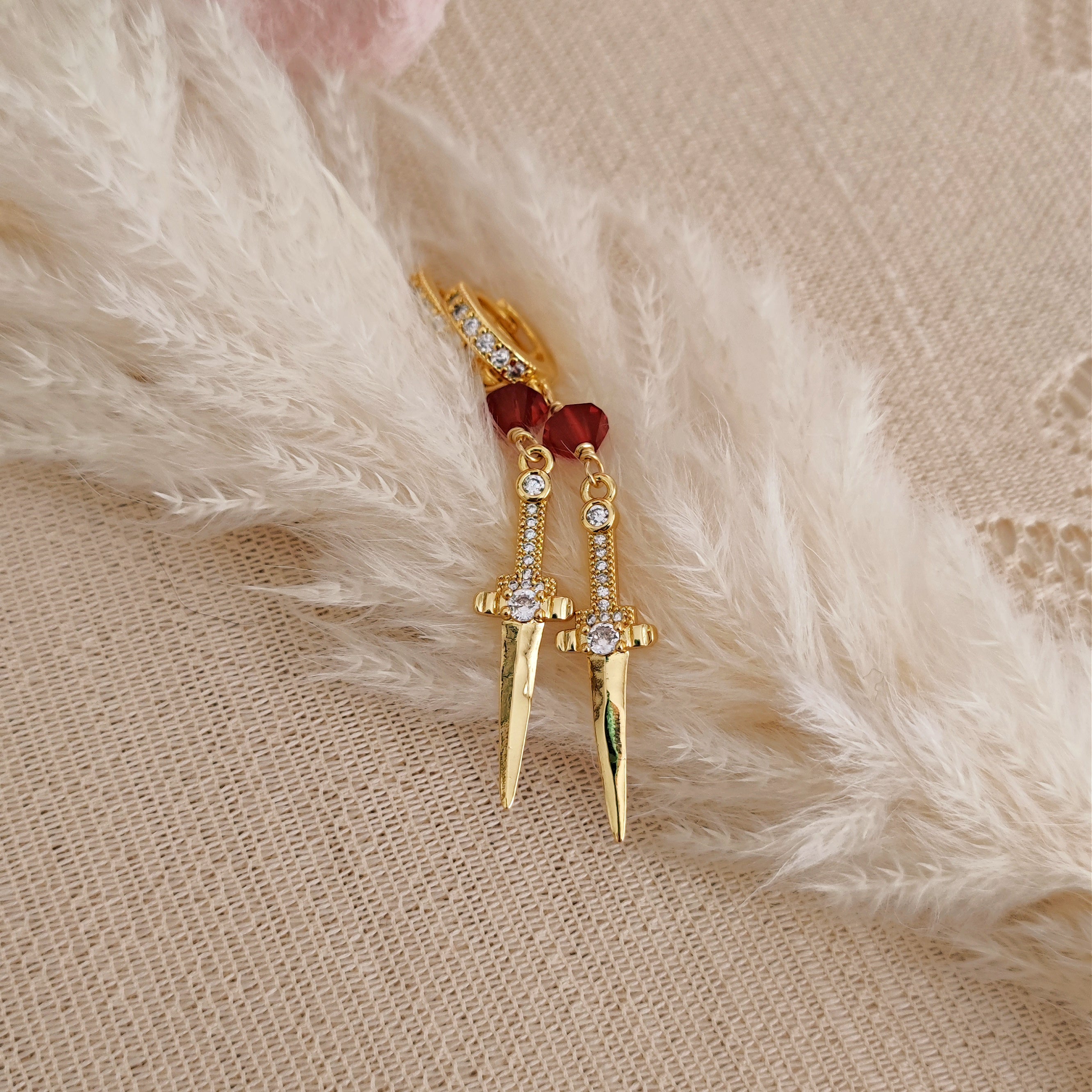 Aesthetic gold store earrings