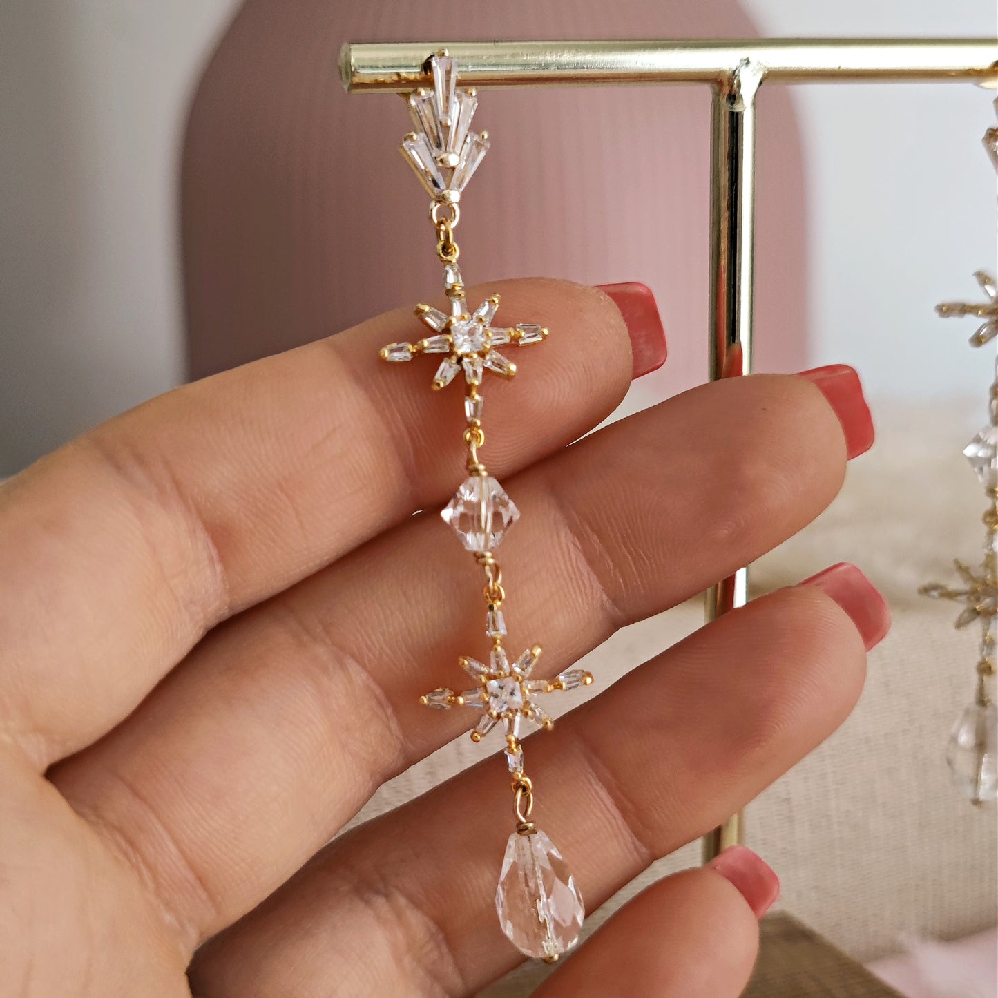 Orecchini tradizionali stella alpina strass - orecchini con pietre di cristallo, gioielli per Dirndl and l`Oktoberfest (colori argento antico Orecchini tradizionali stella alpina strass - orecchini con pietre di cristallo, gioielli per Dirndl and l`Oktoberfest (colori argento antico