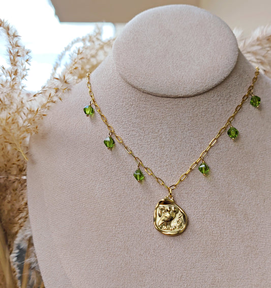"Athena" Necklace with Drachma