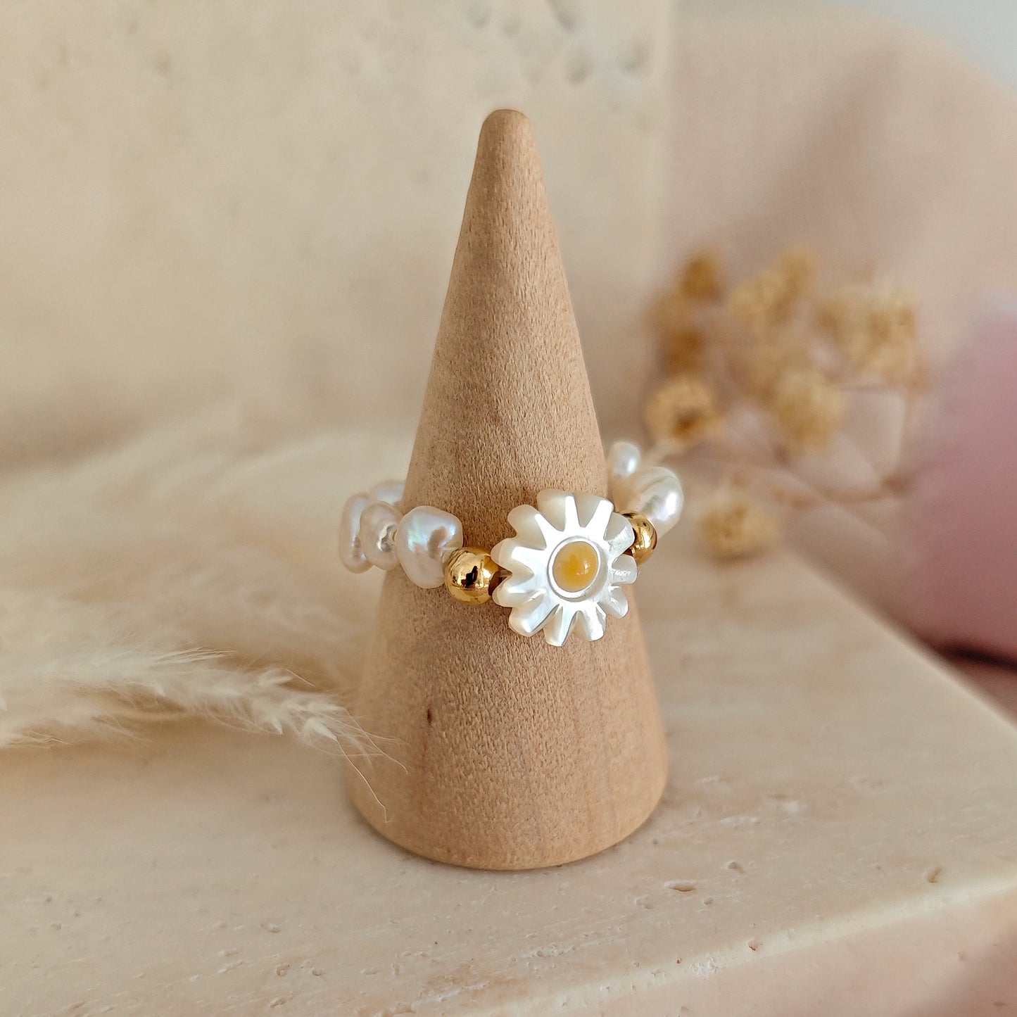 "Moonlight Treasure" Beaded Rings