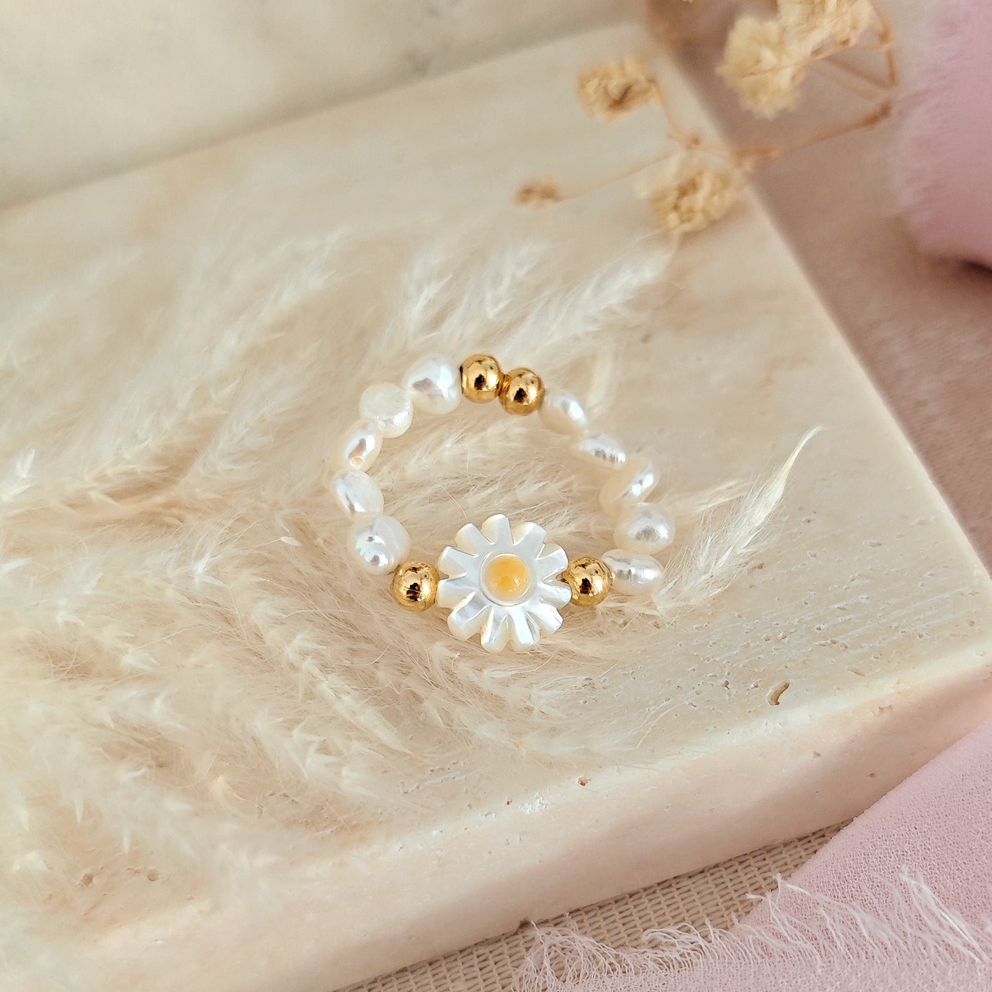 "Moonlight Treasure" Beaded Rings