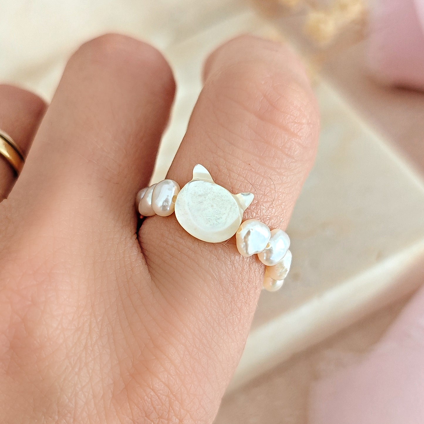 "Moonlight Treasure" Beaded Rings
