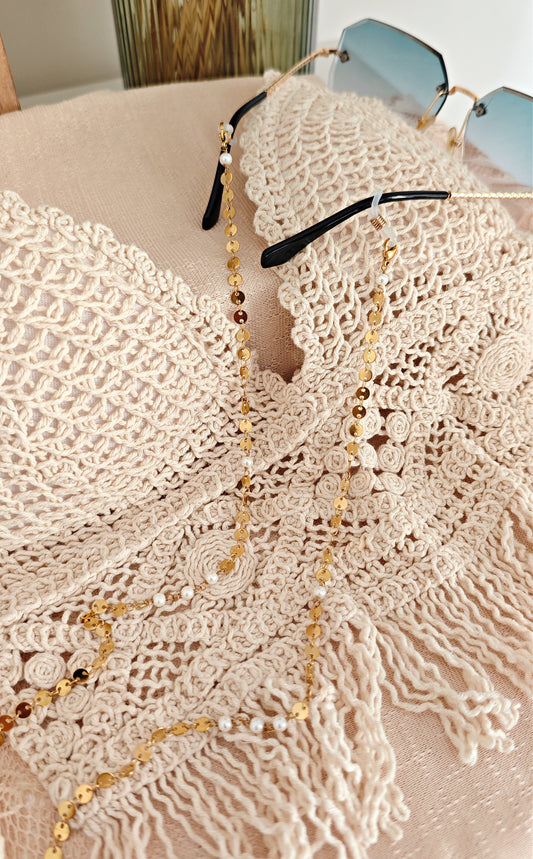"Golden Hour" eyeglass chain