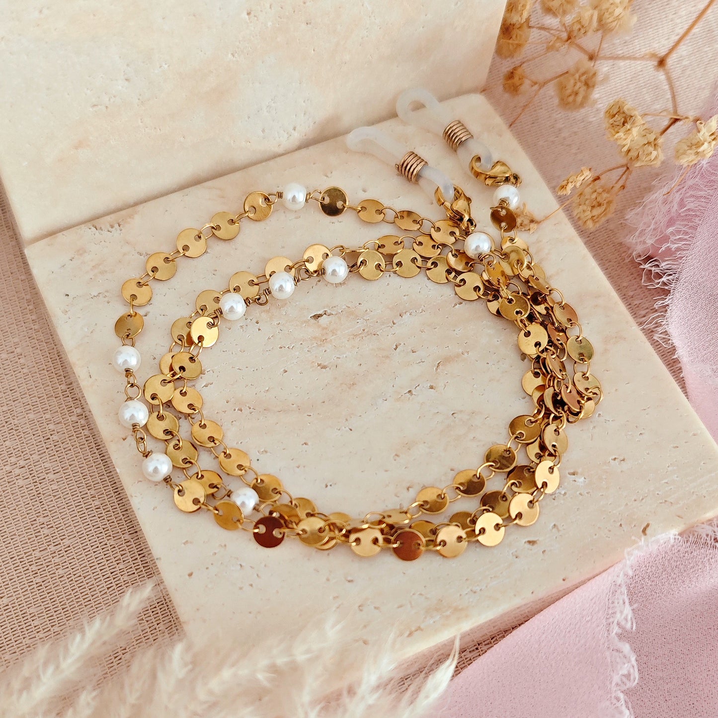 "Golden Hour" eyeglass chain