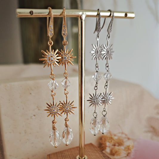 Orecchini da sposa celesti Starburst, versione 2