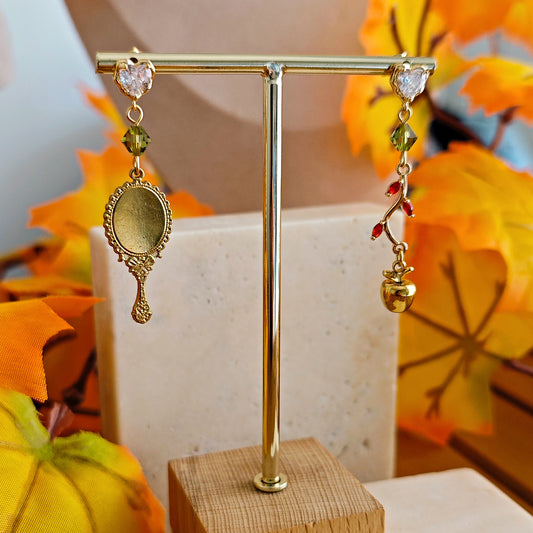 "Looking-glass on the wall" Earrings