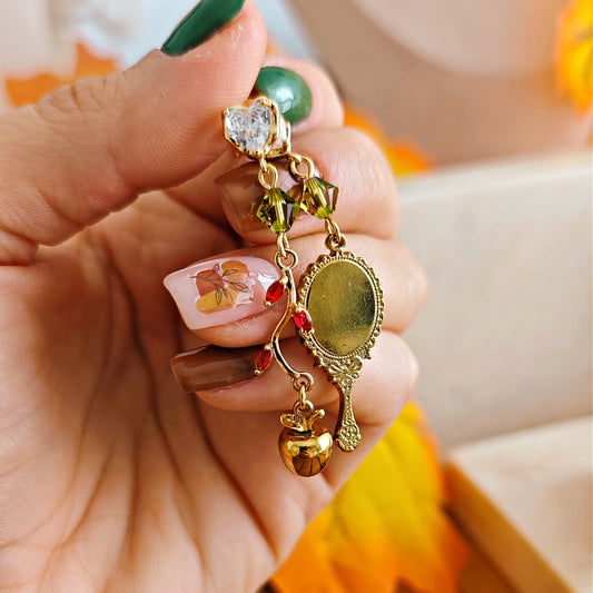 "Looking-glass on the wall" Earrings
