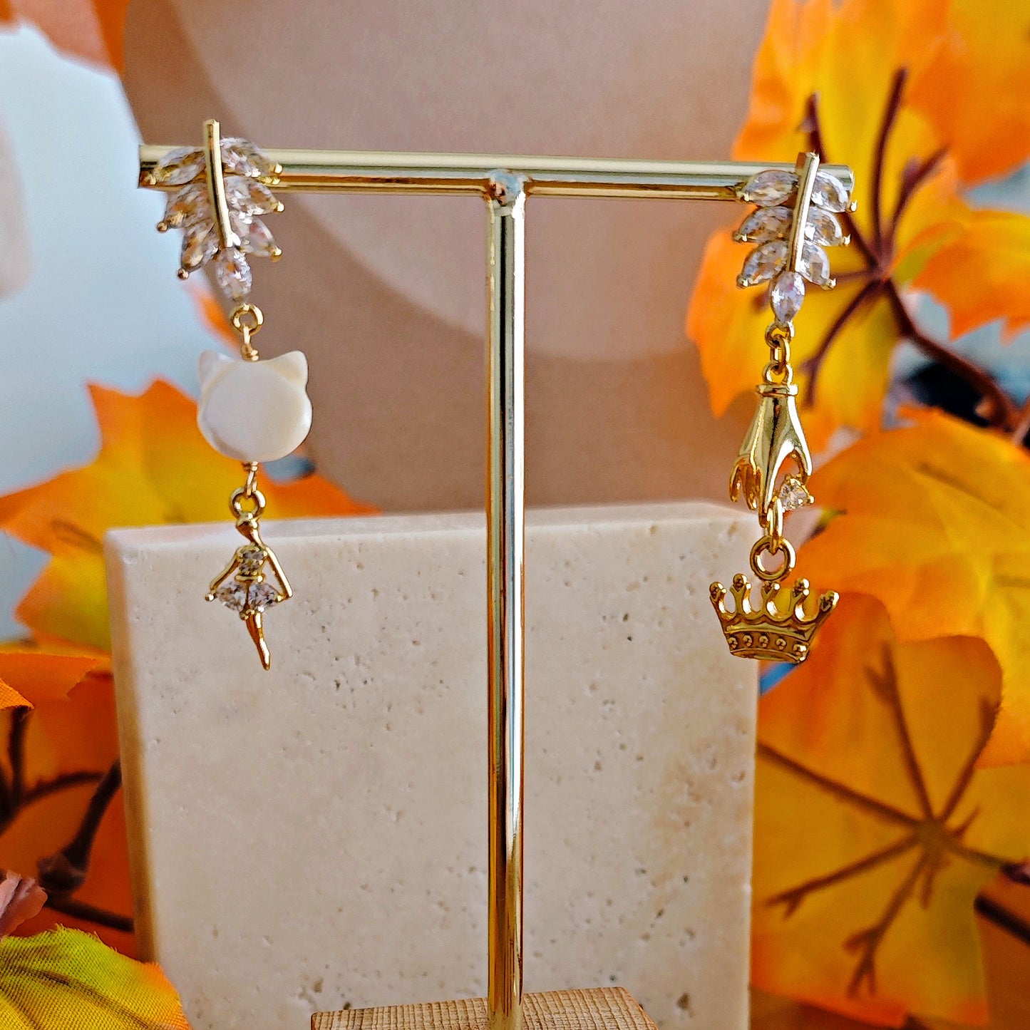 "Love's soft flame" Earrings