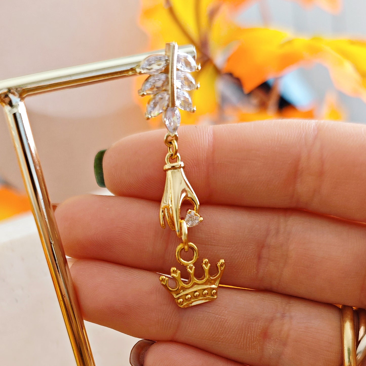 "Love's soft flame" Earrings