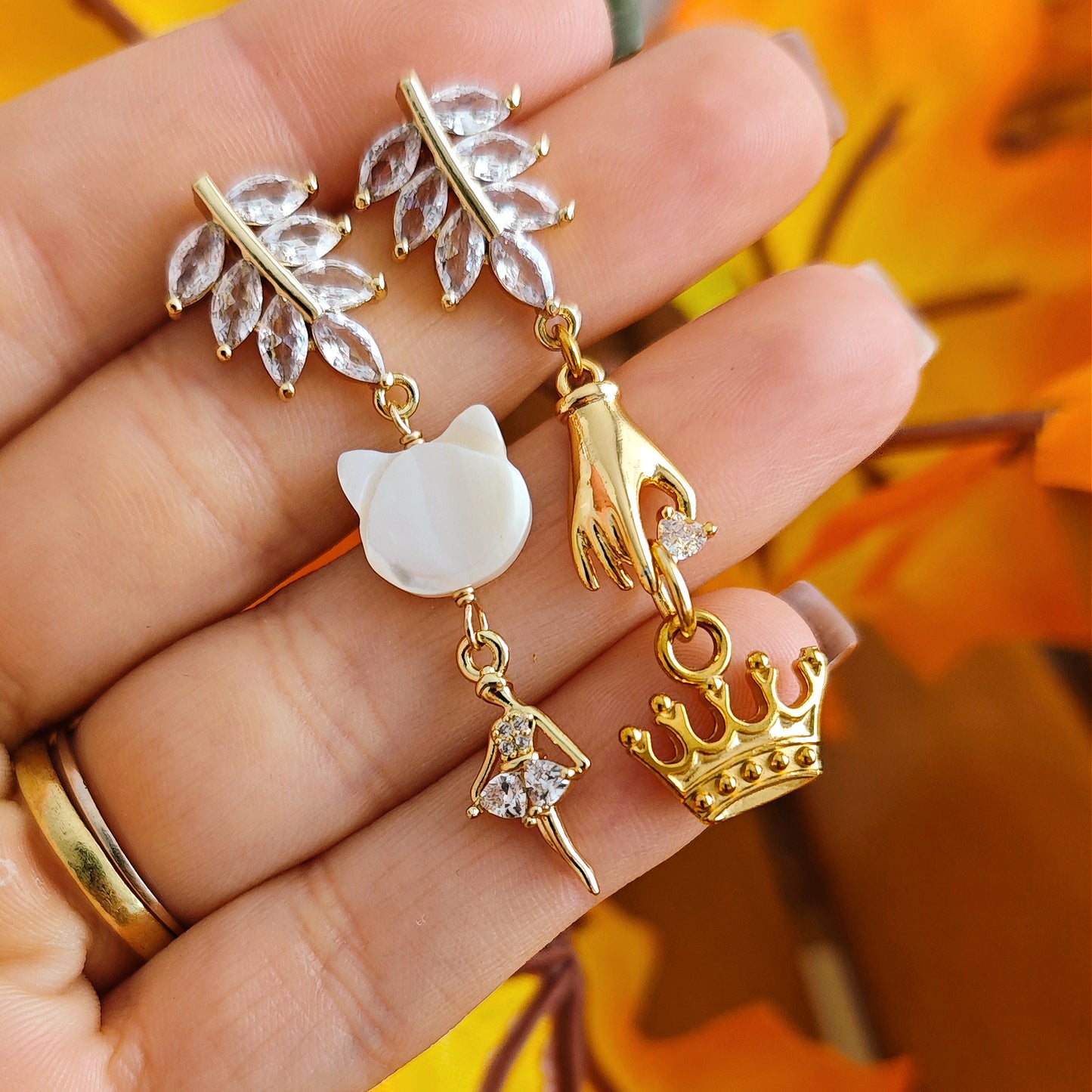 "Love's soft flame" Earrings
