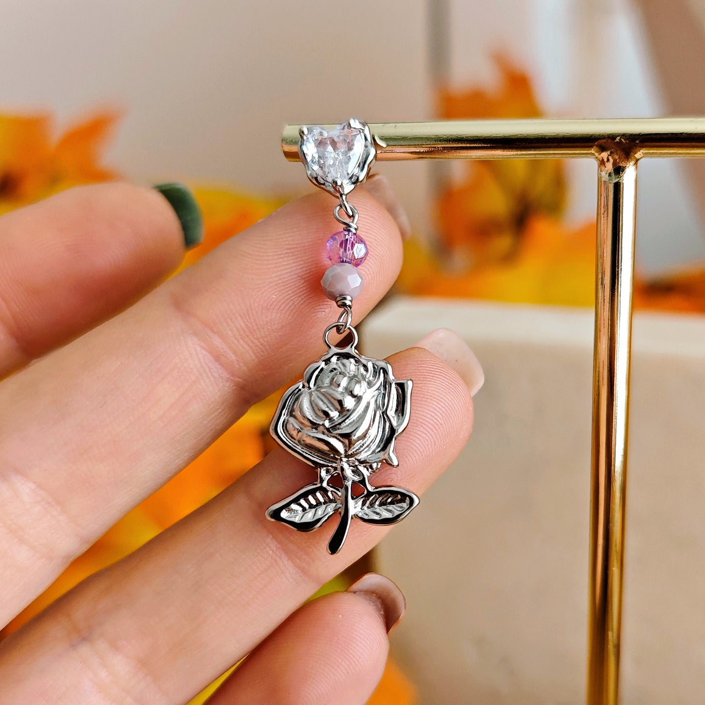 "A Rose in the Castle" Earrings