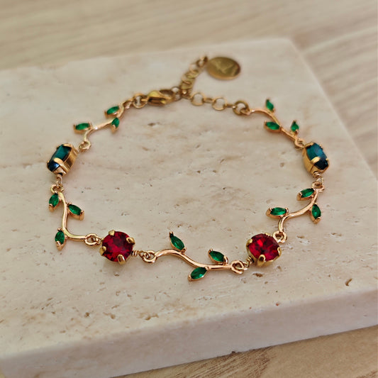 Inserzione riservata bracciale + orecchini "Leafy" ♥