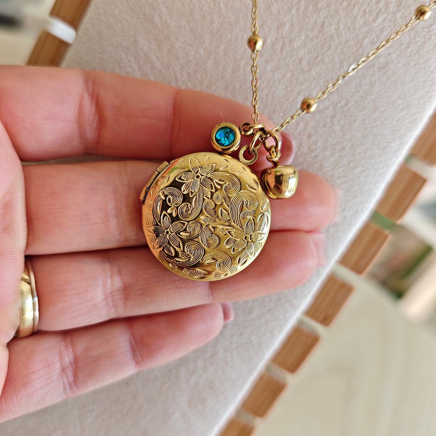 Inserzione riservata♥ - Collana Apribile "In My Garden" gold + choker "Lunar Phases"