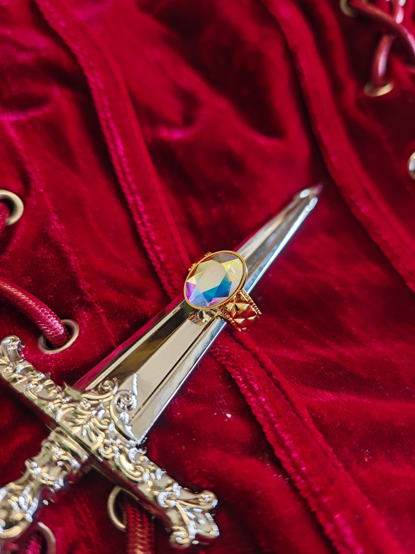 "Morgana Unveiled" Aurea Crystal Ring