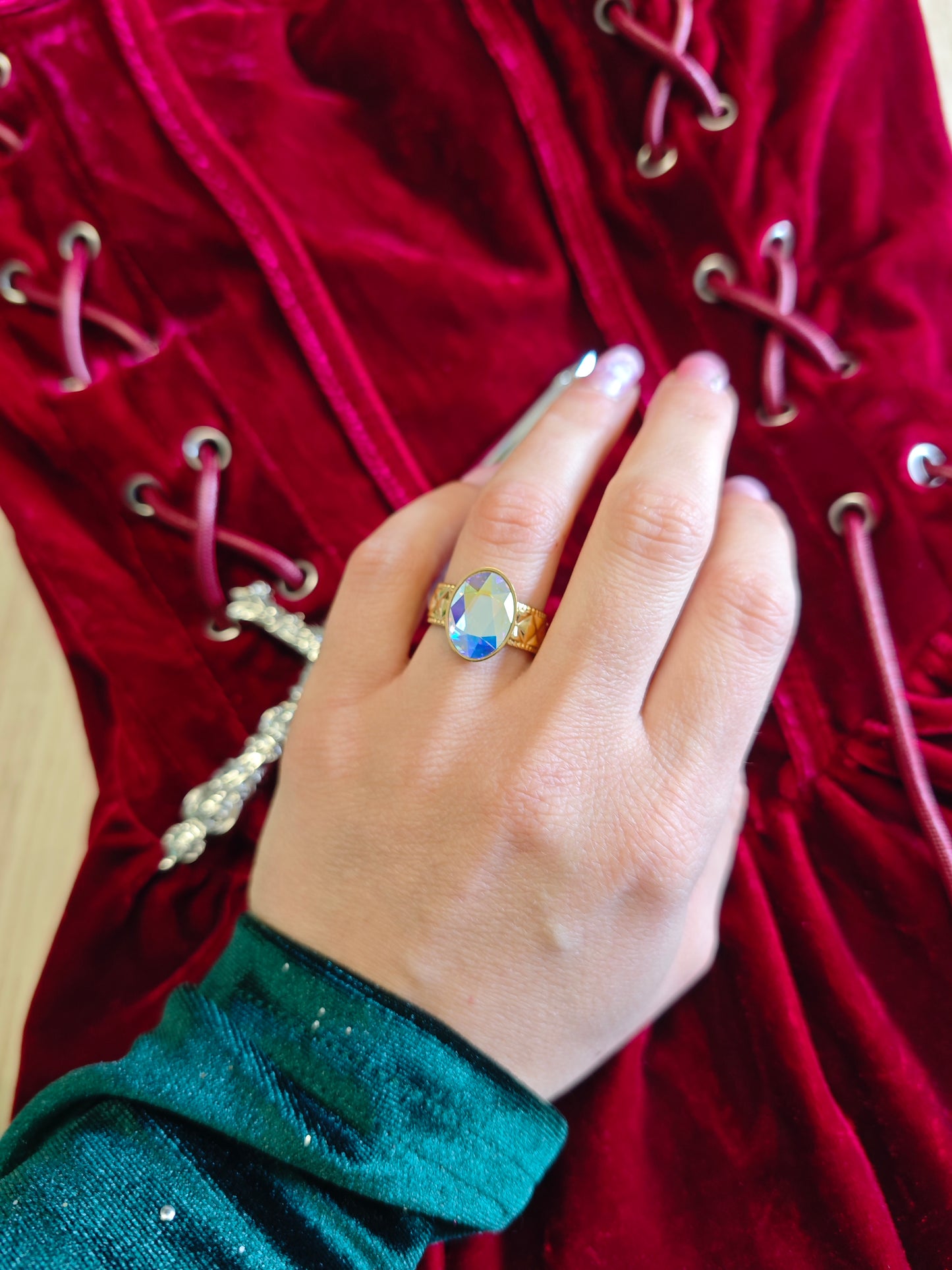 "Morgana Unveiled" Aurea Crystal Ring