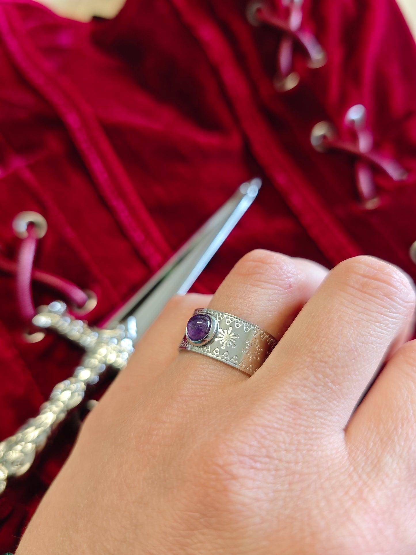 Amethyst Ring "The Star Seer"