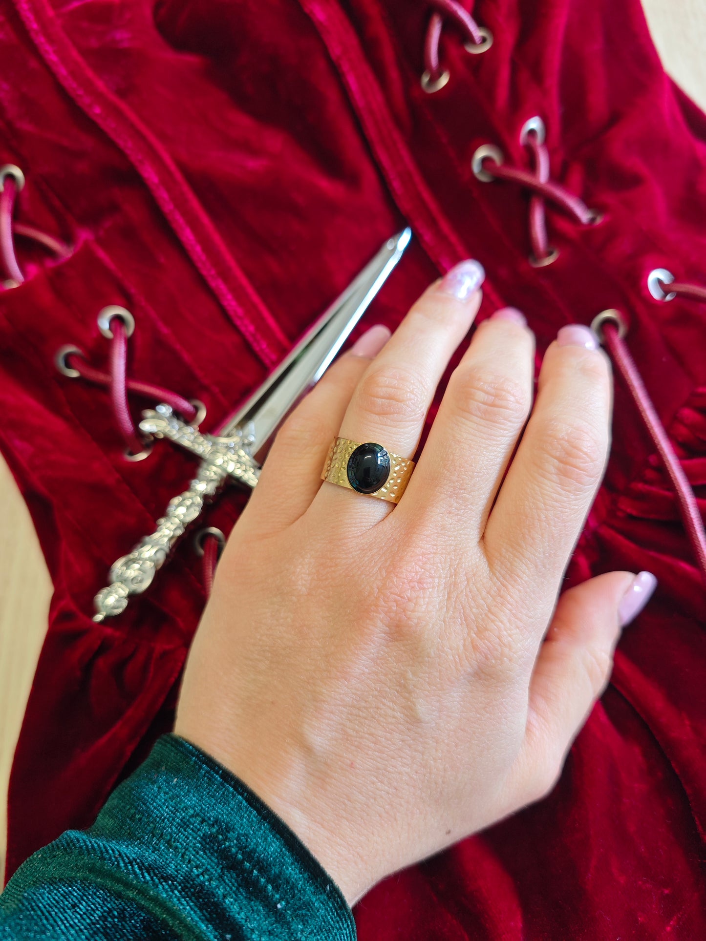 "Black Oath" Onyx Ring