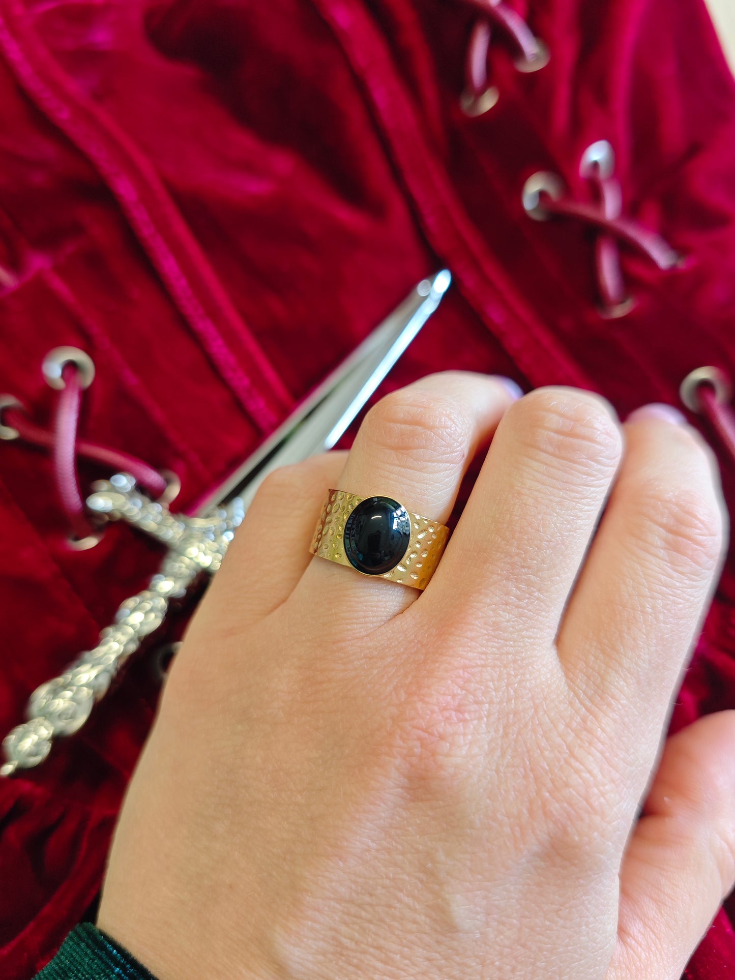 "Black Oath" Onyx Ring