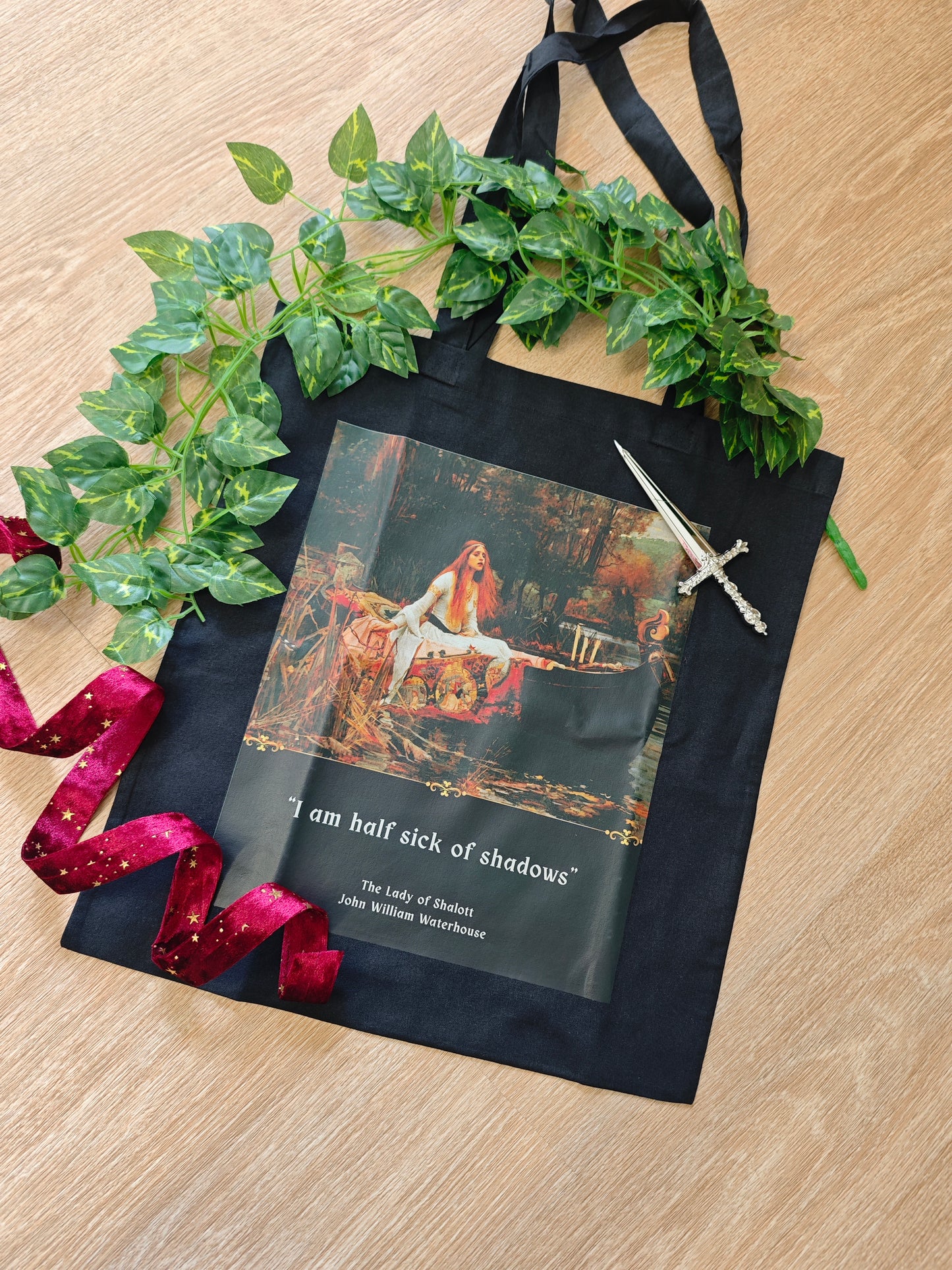 Cotton tote bag "Lady of Shalott"