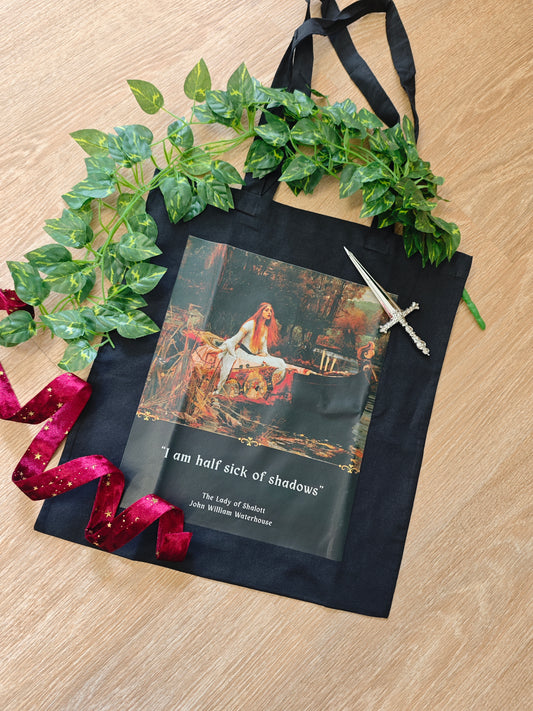 Cotton tote bag "Lady of Shalott"