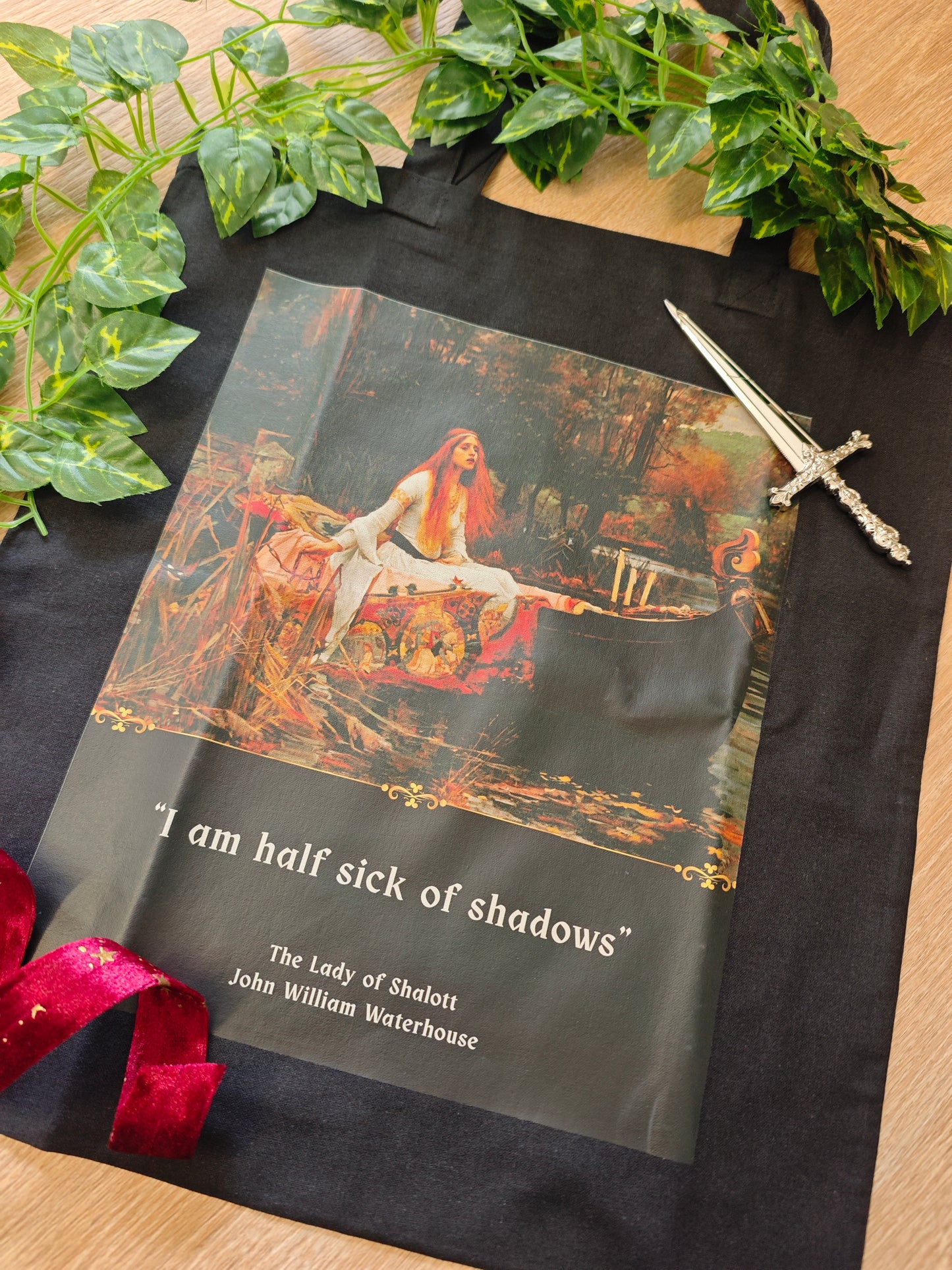Cotton tote bag "Lady of Shalott"