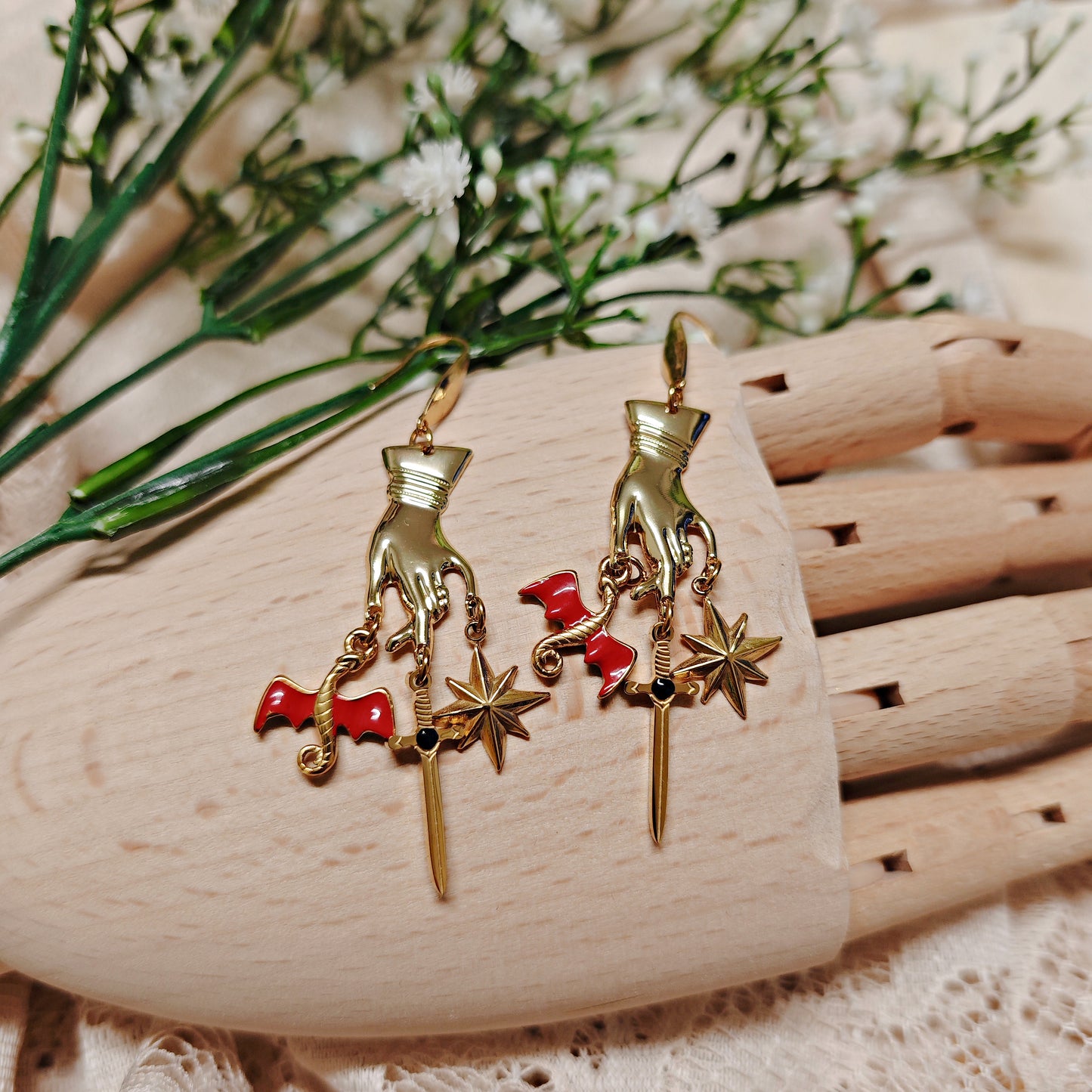 "Blood of the Pendragon" Earrings