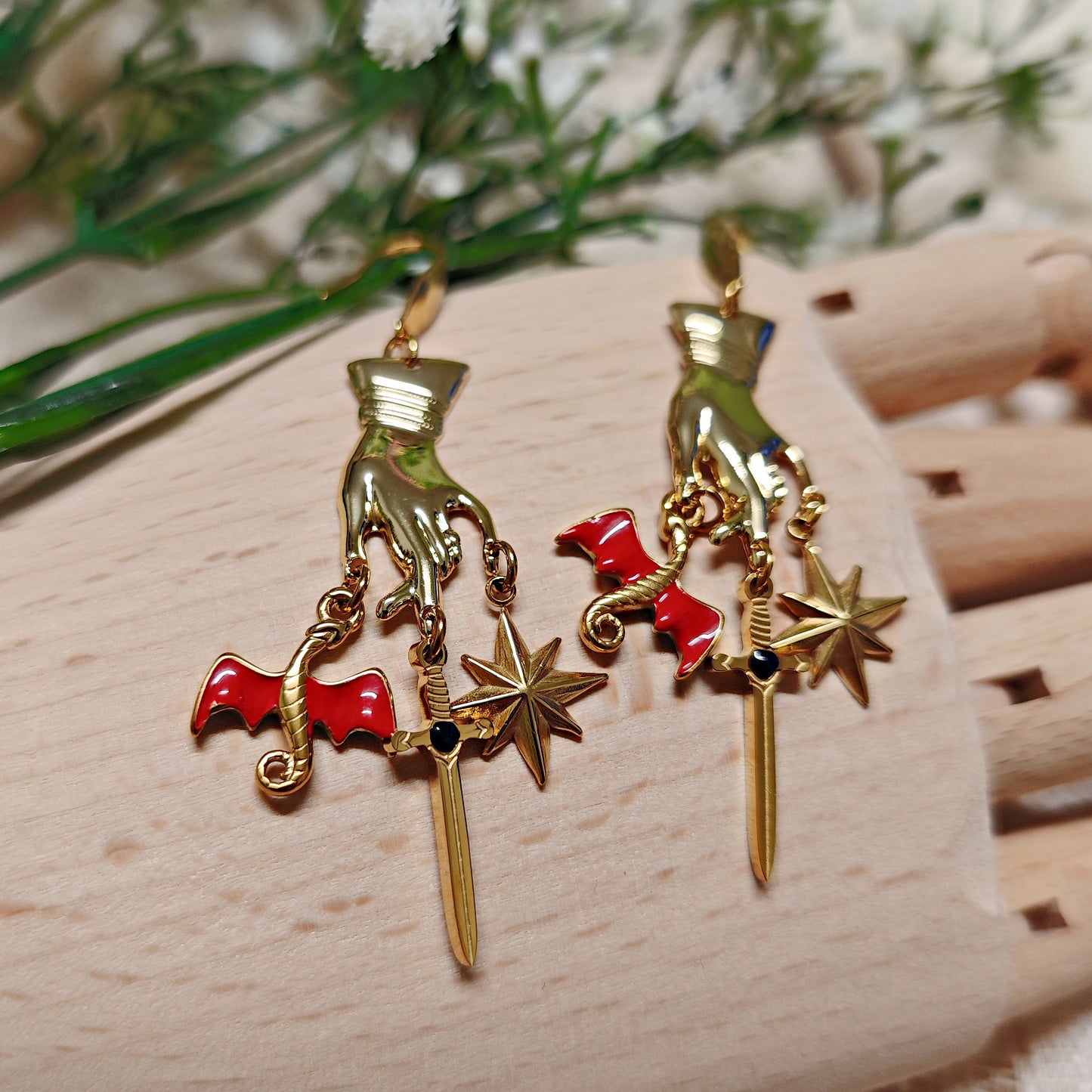 "Blood of the Pendragon" Earrings