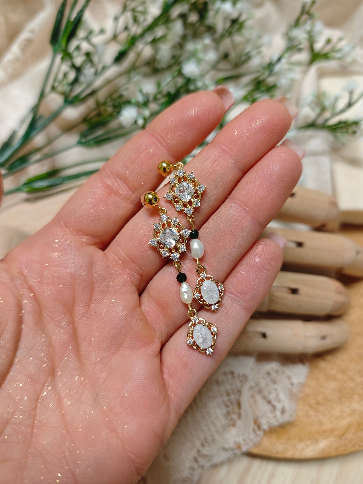 "Guinevere’s Light" Earrings