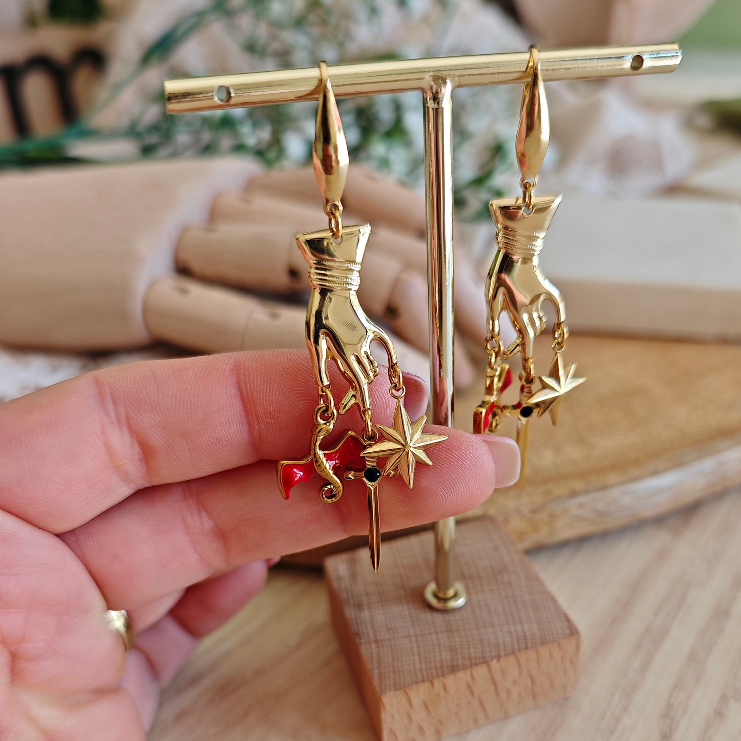 "Blood of the Pendragon" Earrings