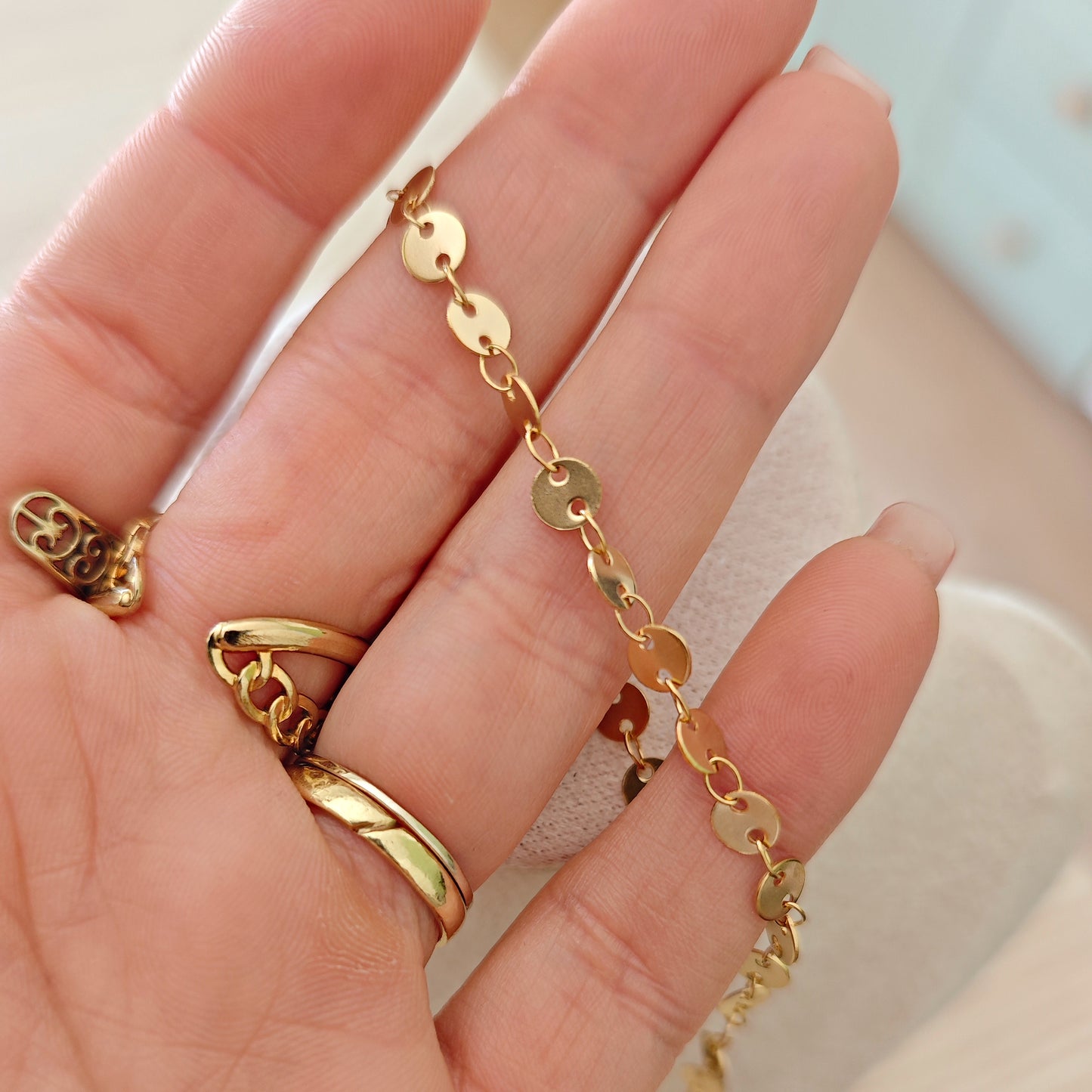 Choker "Old but Gold" in acciaio inox dorato