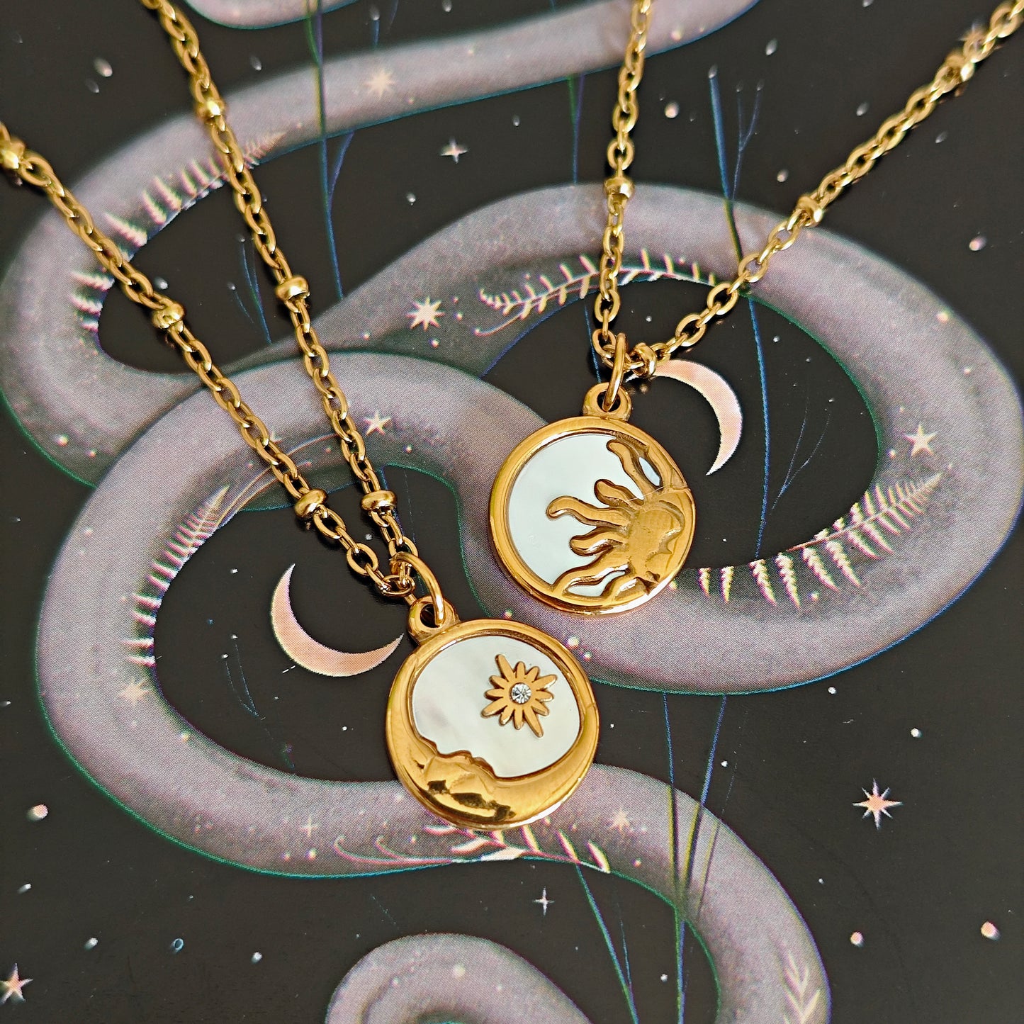 Collane friendship "My Sun" e "My Moon" in acciaio inox