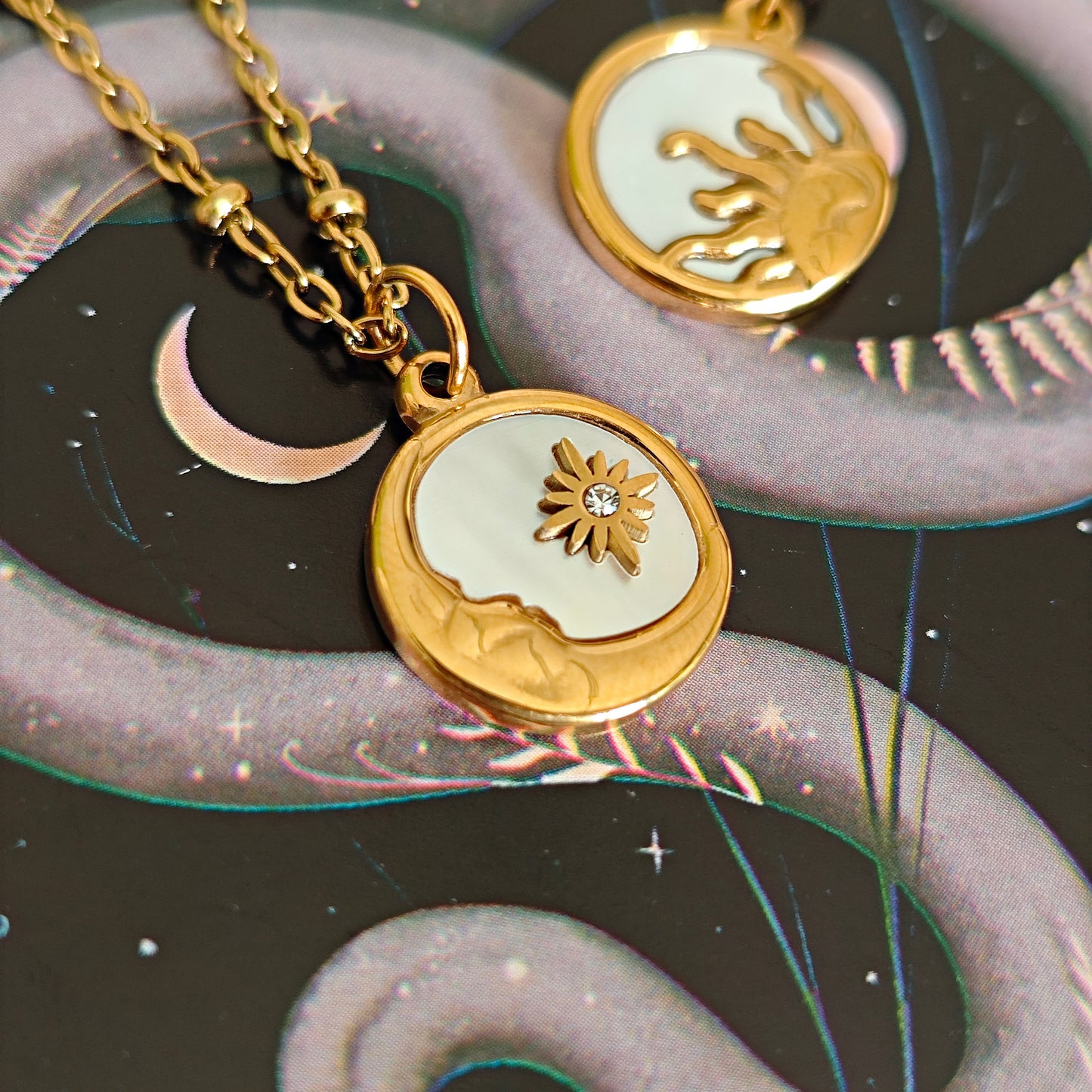 Collane friendship "My Sun" e "My Moon" in acciaio inox