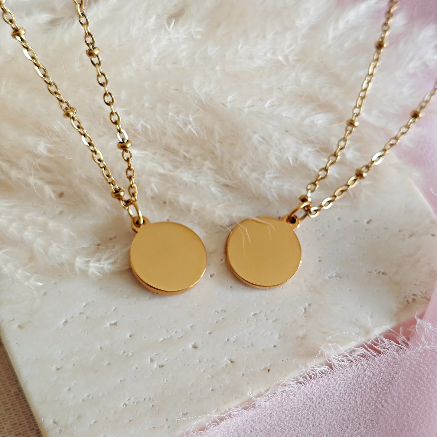Collane friendship "My Sun" e "My Moon" in acciaio inox