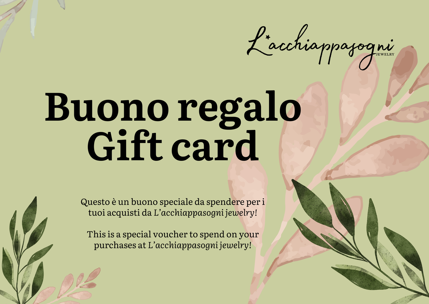 Gift Card L'Acchiappasogni jewelry