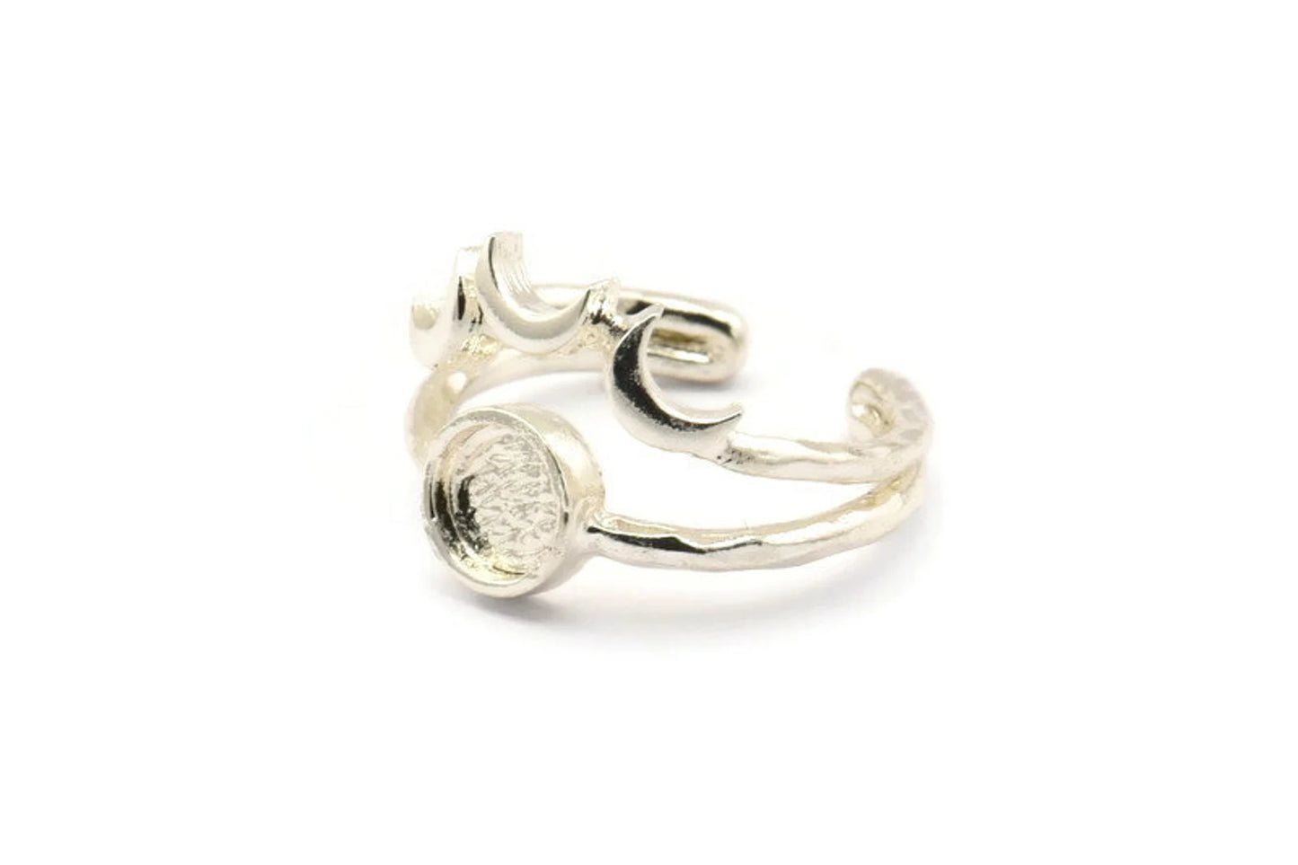 Moon Phases Moonstone Ring