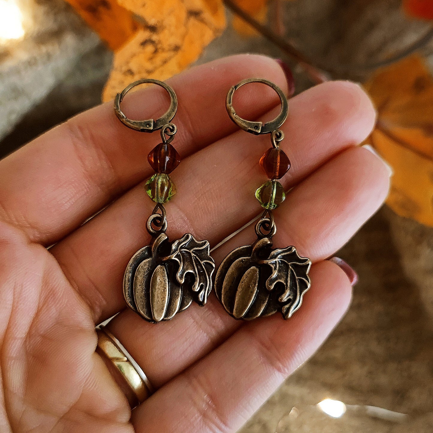 "Pumpkin Lovers" earrings
